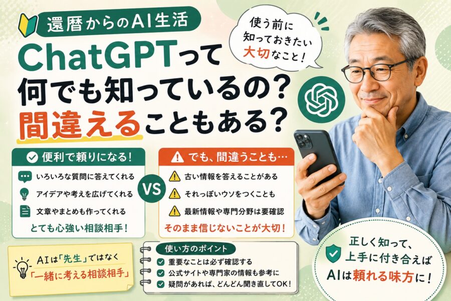 ChatGPTって何でも知っているの？間違えることもある？