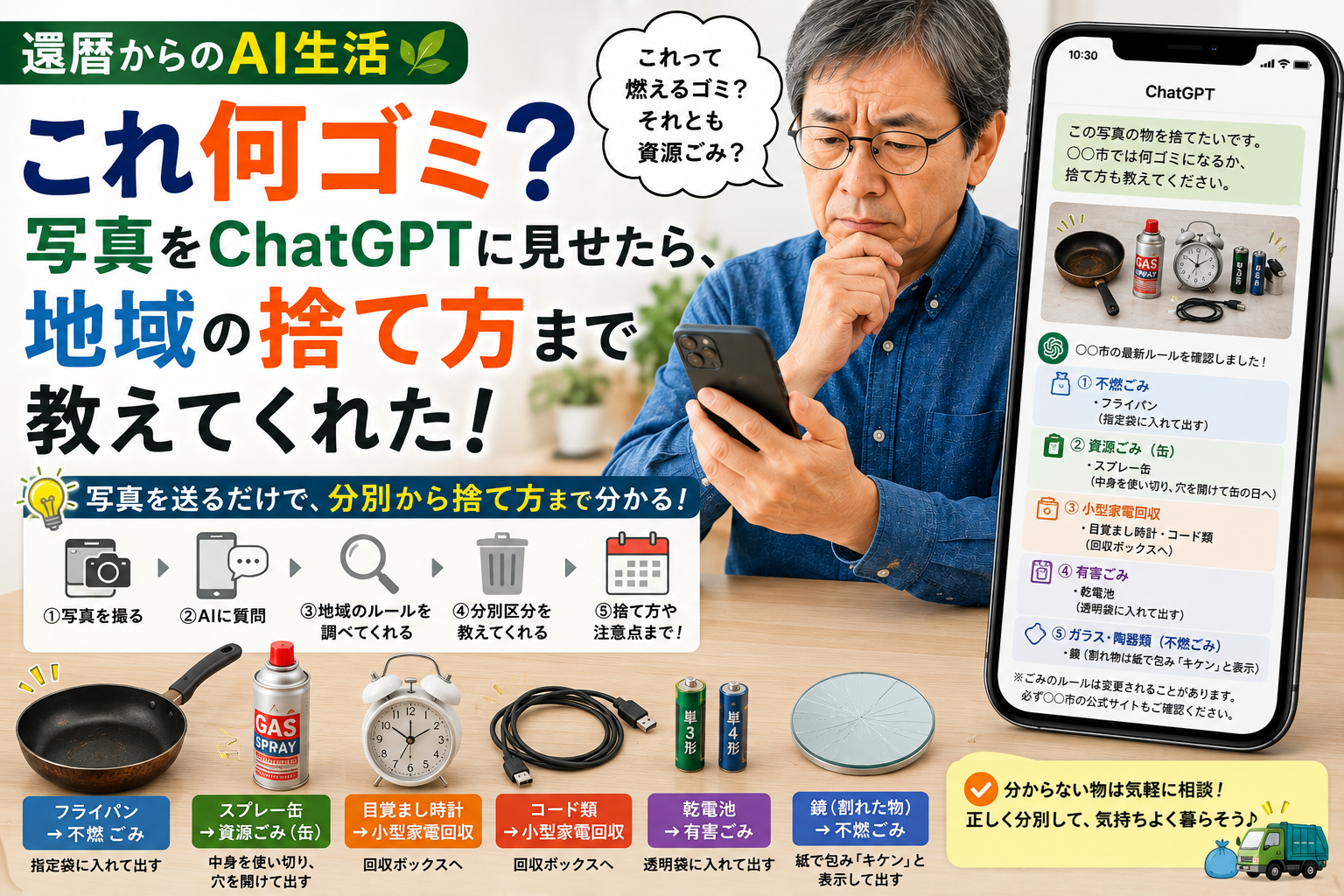 これ何ゴミ？写真をChatGPTに見せたら、地域の捨て方まで教えてくれた